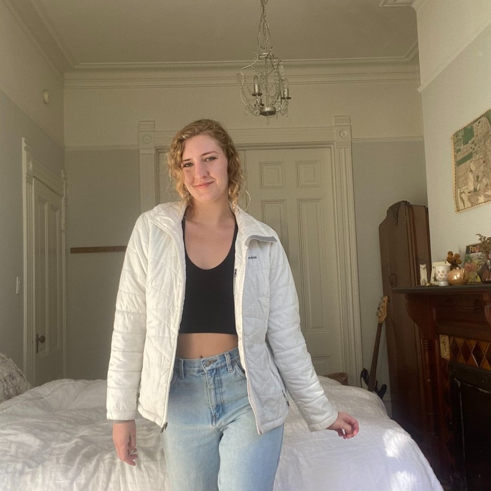 Columbia White Omni-Shield Puffer Size S